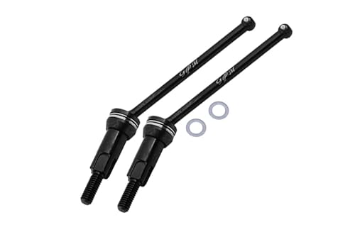 4140 Medium Carbon Steel Front Or Rear CVD Drive Shafts With Aluminium 7075 Wheel Hex For Arrma 1:18 4WD GRANITE GROM MEGA 380 BRUSHED-ARA2102 / TYPHON GROM MEGA 380 BRUSHED-ARA2106 Upgrades - Black von GPM Racing