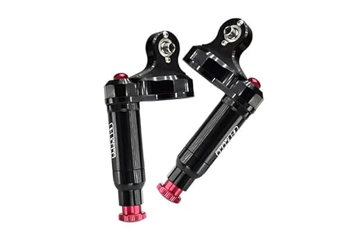 Aluminium 6061-T6 Front L-Shape Piggy Back Body (Built-In Piston Spring) with Shock Cap for GPM Optional and Original X Maxx 6S 8S / XRT 8S L-Shape Dampers (Non-Oil Filled) - Black von GPM Racing