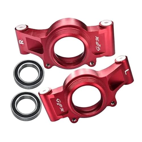 Aluminium 6061-T6 Rear Oversized Knuckle Arms for Traxxas 1:5 X Maxx 6S / X Maxx 8S / XRT 8S Monster Truck Upgrades - 4Pc Set Red von GPM Racing