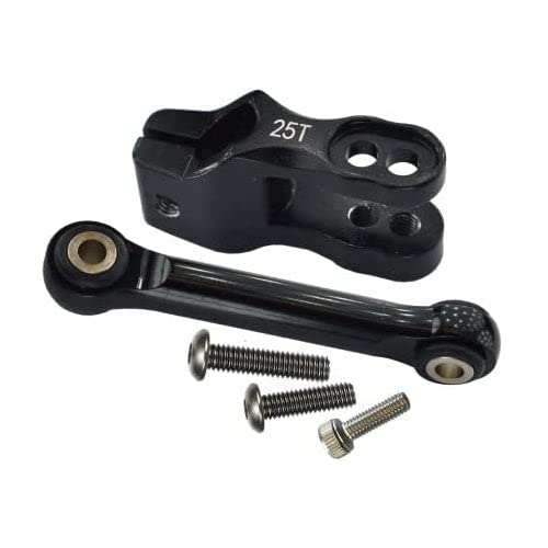 Aluminium 6061-T6 Servo Horn with Tie Rods for Traxxas Unlimited Desert Racer UDR 4X4 85076-4 - 5Pc Set Black von GPM Racing