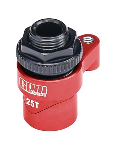 Aluminium 7075 Alloy 25T Servo Saver Set Horn with Built-In Spring for Traxxas 1/16 Mini Maxx 4WD RTR Brushless Monster Truck 107154-1 Upgrades - Red Aluminium 7075 Alloy 25T Servo Saver Set Horn with Built-In Spring for Traxxas 1/16 Mini Maxx 4WD RTR Brushless Monster Truck 107154-1 Upgrades - Red von GPM Racing