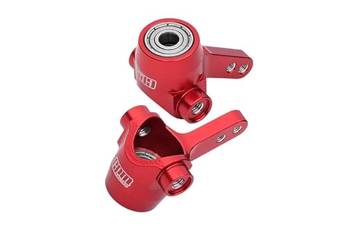 Aluminium 7075 Alloy Front Axle Knuckle (Larger Inner Bearings) for Tamiya 58737 Hotshot II 2024 Off-Road 4WD RC Car Upgrade Parts - Red von GPM Racing
