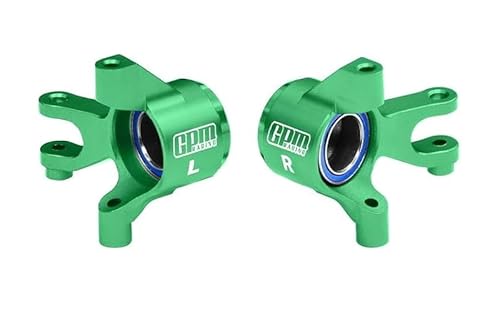 Aluminium 7075 Alloy Front Steering Blocks with Oversize Bearing for Traxxas 1/16 Mini Maxx 4WD RTR Brushless Monster Truck 107154-1 Upgrades - Green Aluminium 7075 Alloy Front Steering Blocks with Oversize Bearing for Traxxas 1/16 Mini Maxx 4WD RTR Brushless Monster Truck 107154-1 Upgrades - Green von GPM Racing