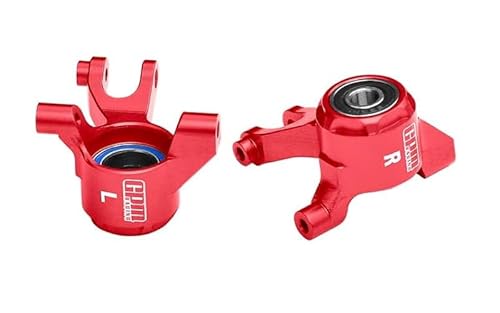 Aluminium 7075 Alloy Front Steering Blocks with Oversize Bearing for Traxxas 1/16 Mini Maxx 4WD RTR Brushless Monster Truck 107154-1 Upgrades - Red Aluminium 7075 Alloy Front Steering Blocks with Oversize Bearing for Traxxas 1/16 Mini Maxx 4WD RTR Brushless Monster Truck 107154-1 Upgrades - Red von GPM Racing