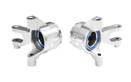 Aluminium 7075 Alloy Front Steering Blocks with Oversize Bearing for Traxxas 1/16 Mini Maxx 4WD RTR Brushless Monster Truck 107154-1 Upgrades - Silver Aluminium 7075 Alloy Front Steering Blocks with Oversize Bearing for Traxxas 1/16 Mini Maxx 4WD RTR Brushless Monster Truck 107154-1 Upgrades - Silver von GPM Racing