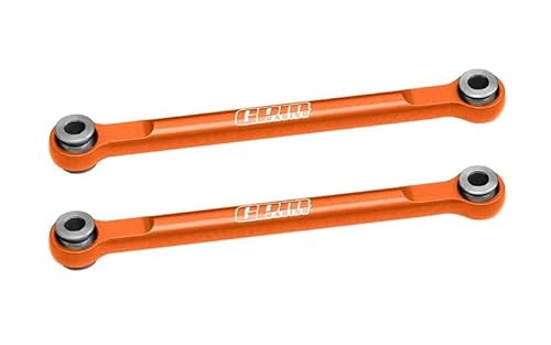Aluminium 7075 Alloy Front Steering Toe Links for Traxxas 1/16 Mini Maxx 4WD RTR Brushless Monster Truck 107154-1 Upgrades - Orange von GPM Racing