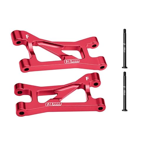 Aluminium 7075 Alloy Front Upper Suspension Arms for Traxxas 1/16 Mini Maxx 4WD RTR Brushless Monster Truck 107154-1 Upgrades - Red von GPM Racing