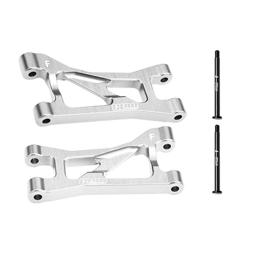 Aluminium 7075 Alloy Front Upper Suspension Arms for Traxxas 1/16 Mini Maxx 4WD RTR Brushless Monster Truck 107154-1 Upgrades - Silver von GPM Racing