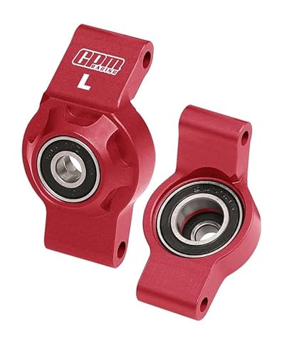 Aluminium 7075 Alloy Rear Hub Stub Axle Carriers with Oversize Bearing for Traxxas 1/16 Mini Maxx 4WD RTR Brushless Monster Truck 107154-1 Upgrades - Red Aluminium 7075 Alloy Rear Hub Stub Axle Carriers with Oversize Bearing for Traxxas 1/16 Mini Maxx 4WD RTR Brushless Monster Truck 107154-1 Upgrades - Red von GPM Racing