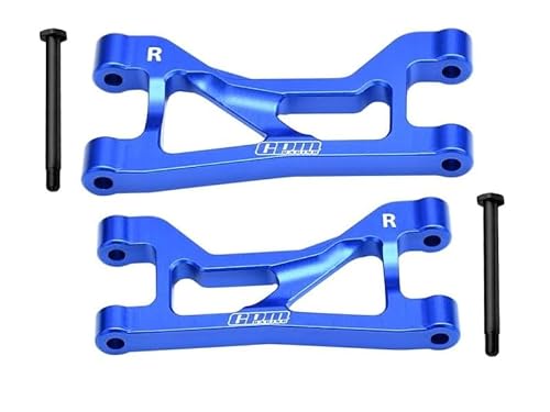 Aluminium 7075 Alloy Rear Upper Suspension Arms for Traxxas 1/16 Mini Maxx 4WD RTR Brushless Monster Truck 107154-1 Upgrades - Blue von GPM Racing