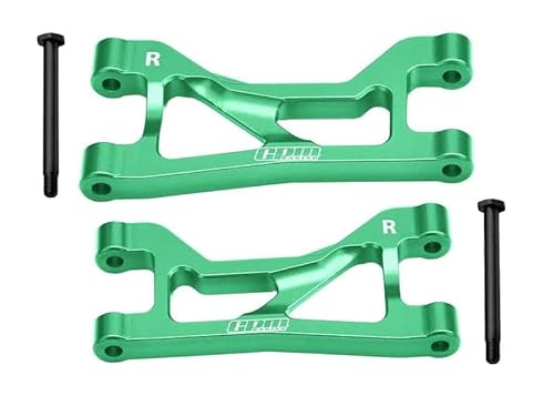 Aluminium 7075 Alloy Rear Upper Suspension Arms for Traxxas 1/16 Mini Maxx 4WD RTR Brushless Monster Truck 107154-1 Upgrades - Green von GPM Racing