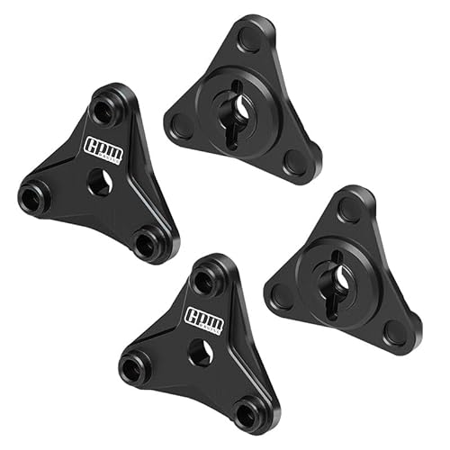 Aluminium 7075 Alloy Wheel Hexes for Tamiya 58737 Hotshot II 2024 Off-Road 4WD RC Car Upgrade Parts - Black von GPM Racing