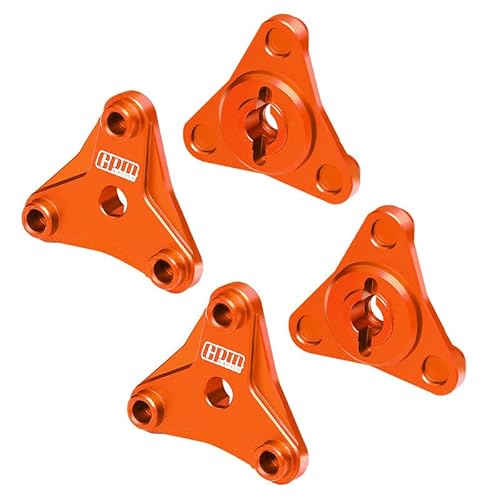Aluminium 7075 Alloy Wheel Hexes for Tamiya 58737 Hotshot II 2024 Off-Road 4WD RC Car Upgrade Parts - Orange von GPM Racing