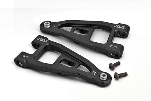 Aluminium 7075 Front Lower Suspension Arms for Tamiya 1:10 R/C 58719 BBX BB-01 Upgrade Parts - Black von GPM Racing