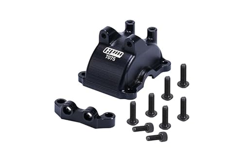 Aluminium 7075 Front Or Rear Gearbox Cover + Upper Arm Stabilizer for 1:10 Tamiya RC TT-02 / TT-02T Upgrade Parts - Black Aluminium 7075 Front Or Rear Gearbox Cover + Upper Arm Stabilizer for 1:10 Tamiya RC TT-02 / TT-02T Upgrade Parts - Black von GPM Racing