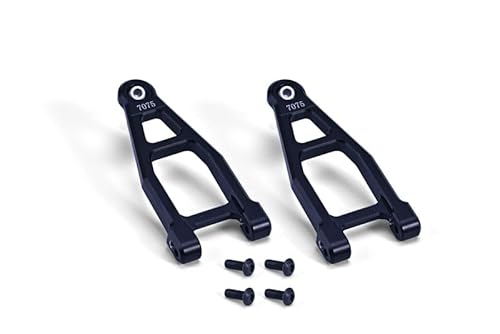 Aluminium 7075 Front Upper Suspension Arms for Tamiya 1:10 R/C 58719 BBX BB-01 Upgrade Parts - Black von GPM Racing