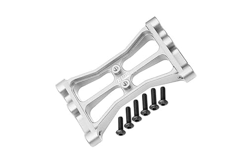 Aluminium 7075 Rear Chassis Crossmember for Traxxas 1:10 TRX 4 Trail Defender Crawler/TRX 6 Mercedes Benz G63 Upgrades - Silver von GPM Racing