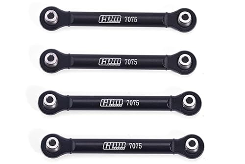 Aluminium 7075 Rear Swing Arm Pull Rod for Tamiya 1:10 R/C 58719 BBX BB-01 Upgrade Parts - Black von GPM Racing