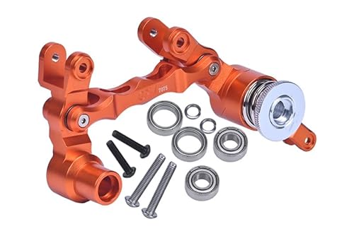 Aluminium 7075 Steering Assembly for 1:5 Traxxas X Maxx 6S / X-Maxx 8S 4WD Brushless Monster Truck Upgrade Parts - Orange von GPM Racing