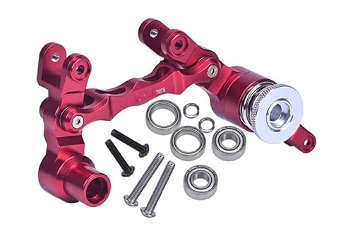 Aluminium 7075 Steering Assembly for 1:5 Traxxas X Maxx 6S / X-Maxx 8S 4WD Brushless Monster Truck Upgrade Parts - Red von GPM Racing