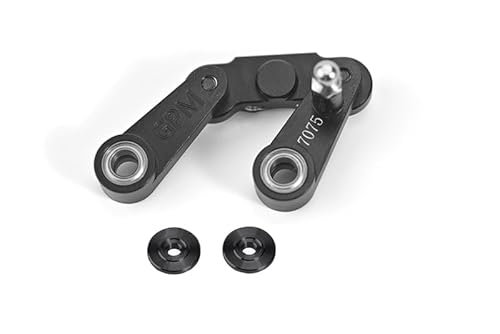 Aluminium 7075 Steering Assembly for Tamiya 1:10 R/C 58719 BBX BB-01 Upgrade Parts - Black von GPM Racing