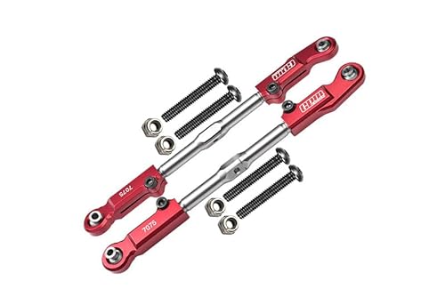 Aluminium 7075-T6 + Stainless Steel Rear Camber Links For Arrma 1:8 KRATON 6S / OUTCAST 6S / TALION 6S / NOTORIOUS 6S / KRATON EXB / KRATON 6S V5 / NOTORIOUS 6S V5 / 1:7 FIRETEAM 6S Upgrades - Red Aluminium 7075-T6 + Stainless Steel Rear Camber Links For Arrma 1:8 KRATON 6S / OUTCAST 6S / TALION 6S / NOTORIOUS 6S / KRATON EXB / KRATON 6S V5 / NOTORIOUS 6S V5 / 1:7 FIRETEAM 6S Upgrades - Red von GPM Racing