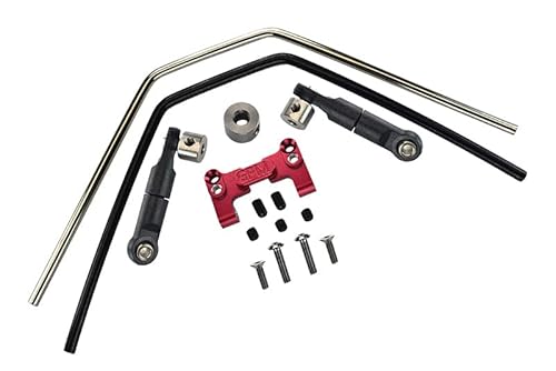 Aluminium Front Or Rear Sway Bar Mount with Linkage and Wire for Traxxas 1/8 4WD Sledge Monster Truck 95076-4 - 15Pc Set Red Aluminium Front Or Rear Sway Bar Mount with Linkage and Wire for Traxxas 1/8 4WD Sledge Monster Truck 95076-4 - 15Pc Set Red von GPM Racing