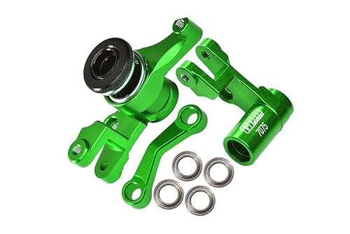 Aluminium Front Steering Assembly for 1:10 Traxxas Slash 4X4 / Deegan 38 / RUSTLER 4X4 / Stampede 4X4 / HOSS 4X4 / Bandit VXL/Slash 2WD / Bandit XL-5 2WD / 2WD Rustler / 1:7 XO-1 Upgrades - Green Aluminium Front Steering Assembly for 1:10 Traxxas Slash 4X4 / Deegan 38 / RUSTLER 4X4 / Stampede 4X4 / HOSS 4X4 / Bandit VXL/Slash 2WD / Bandit XL-5 2WD / 2WD Rustler / 1:7 XO-1 Upgrades - Green von GPM Racing