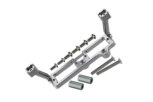 Aluminium Front and Rear Gear Box 2-Speed Diff Lock Servo Mount for Traxxas TRX-4 Trail Defender Crawler/Blazer/TRX-6 Mercedes Benz G63 Upgrades - Silver Aluminium Front and Rear Gear Box 2-Speed Diff Lock Servo Mount for Traxxas TRX-4 Trail Defender Crawler/Blazer/TRX-6 Mercedes Benz G63 Upgrades - Silver von GPM Racing
