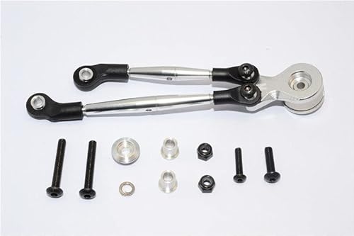 Aluminium Hi-Torque Servo Saver 25T with Aluminium Tie Rod for Tamiya 1/12 RC Lunch Box - Silver Aluminium Hi-Torque Servo Saver 25T with Aluminium Tie Rod for Tamiya 1/12 RC Lunch Box - Silver von GPM Racing