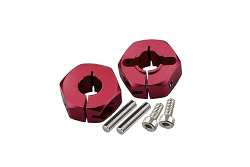 Aluminium Rear Wheel Hex Adapter for Tamiya 1:10 DT-03 R/C Car Upgrades - Red von GPM Racing