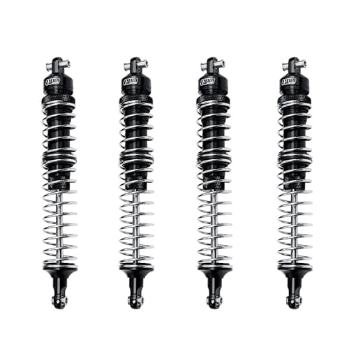 Aluminum Upgrade Combo Set B (Front+Rear Spring Dampers 130mm) For Losi 1:8 LMT 4WD Solid Axle Monster Truck LOS04022 / Mega Truck Brushless LOS04024 / LMT Grave Digger/ Sonuva Digger LOS04021 - Black von GPM Racing