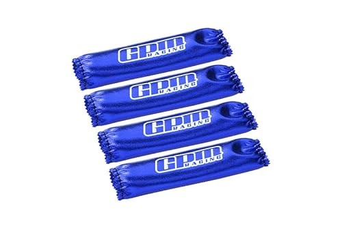 Custom Design Shock Wraps 4Pcs Set for Traxxas 1:8 Maxx Slash 6S / 4WD Sledge / 1:10 4WD Maxx/Maxx with WideMaxx Monster Truck Upgrades - Blue von GPM Racing