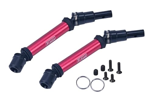 GPM Racing 4140 Medium Carbon Steel+Aluminium Front Or Rear CVD Drive Shaft for Arrma 1/8 Mojave 4X4 4S BLX Desert Truck RTR-ARA4404 Upgrade Parts - Red von GPM Racing