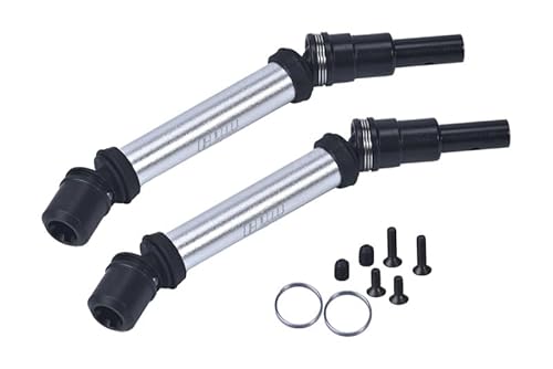 GPM Racing 4140 Medium Carbon Steel+Aluminium Front Or Rear CVD Drive Shaft for Arrma 1/8 Mojave 4X4 4S BLX Desert Truck RTR-ARA4404 Upgrade Parts - Silver von GPM Racing