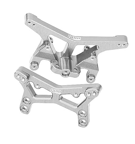 GPM Racing 7075 Alloy Front & Rear Shock Tower Aluminium Upgrade Combo for LOSI 1/24 Micro-B 2WD Buggy RTR-LOS00007 - Silver von GPM Racing
