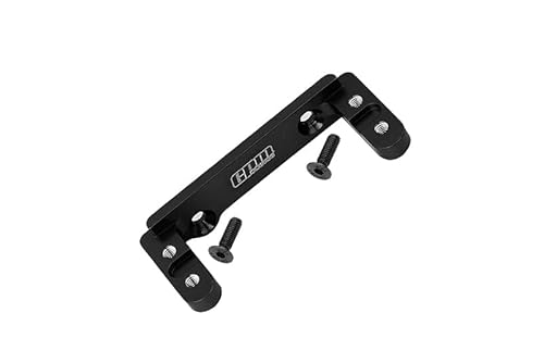 GPM Racing Aluminium 2-Speed Transmission Servo Mount for Axial 1/6 SCX6 Jeep JLU Wrangler AXI05000 - 3Pc Set Black von GPM Racing