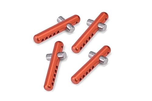 GPM Racing Aluminium 6061 + Stainless Steel Front+Rear Body Post for Arrma 1:7 Infraction 6S BLX-ARA109001 / Infraction 6S V2-ARA7615V2 Upgrade Parts - Orange von GPM Racing