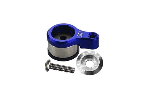GPM Racing Aluminium 6061-T6 20T Servo Horn with Built-In Spring for Losi 1/18 Mini-T 2.0 2WD Stadium Truck Upgrades - Blue von GPM Racing