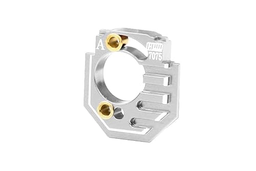 GPM Racing Aluminium 7075 Adjustable Motor Heatsink Mount for Arrma 1/18 Granite GROM MEGA 380 Brushed 4X4 Monster Truck ARA2102 Upgrade Parts - Silver von GPM Racing