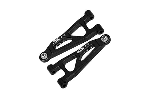 GPM Racing Aluminium 7075 Alloy Front Lower Suspension Arms for Arrma 1/14 Mojave GROM MEGA 380 Brushed 4X4 SMALL Scale Desert Truck RTR-ARA2104 Upgrades - Black GPM Racing Aluminium 7075 Alloy Front Lower Suspension Arms for Arrma 1/14 Mojave GROM MEGA 380 Brushed 4X4 SMALL Scale Desert Truck RTR-ARA2104 Upgrades - Black von GPM Racing