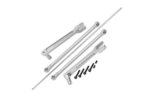 Aluminium 7075 Alloy Rear Anti Swing Rod & Stabilizer Bar for LOSI 1/6 8IGHT-X Super Lasernut 4WD Brushless Buggy LOS04019 Upgrades - Silver Aluminium 7075 Alloy Rear Anti Swing Rod & Stabilizer Bar for LOSI 1/6 8IGHT-X Super Lasernut 4WD Brushless Buggy LOS04019 Upgrades - Silver von GPM Racing
