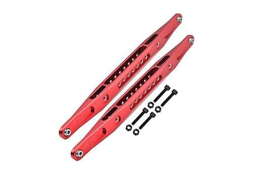GPM Racing Aluminium 7075 Alloy Rear Lower Trailing Arms for Losi 1/6 4WD Super Baja Rey 2.0 LOS05021 Upgrades - Red von GPM Racing