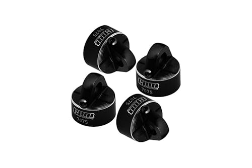 GPM Racing Aluminium 7075 Alloy Shock Cap for Tekno 1:10 MT410 2.0 Pro Monster Truck / EB410 Electric Buggy / SCT410 Short Course Truck Upgrade Parts - Black von GPM Racing