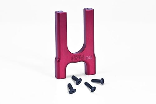 GPM Racing Aluminium 7075 Center Diff Mount (Front) for Arrma 1:8 KRATON/Outcast/Talion/Typhon/Notorious/TLR Tuned Typhon / 1:7 Infraction/Limitless/Mojave/FIRETEAM/Felony Upgrade Parts - Red von GPM Racing