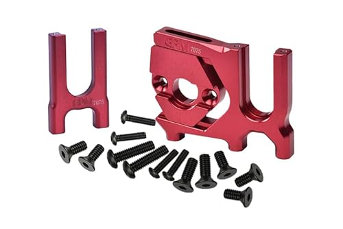 Aluminium 7075 Center Diff Mount (Front+Rear) + Sliding Motor Mount for Arrma 1:8 KRATON/Outcast/Talion/Typhon/Notorious/KRATON EXB/Typhon TLR / 1:7 Infraction/Limitless/Mojave - Red von GPM Racing