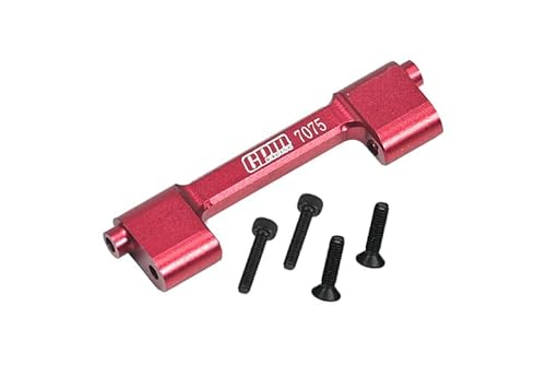 GPM Racing Aluminium 7075 Center Top Crossbar for Losi 1/18 Mini LMT 4X4 Brushed Monster Truck RTR-LOS01026 Upgrade Parts - Red von GPM Racing