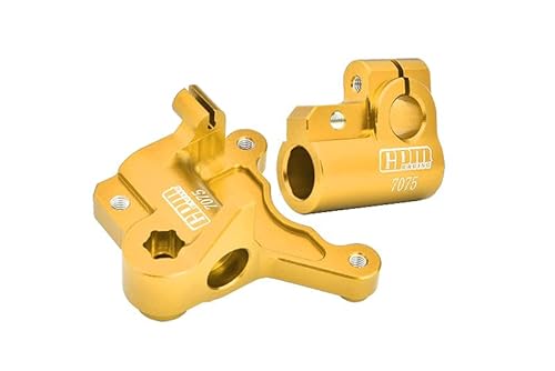 GPM Racing Aluminium 7075 Fork Lug Set for LOSI 1:4 Promoto-MX Motorcycle Dirt Bike RTR FXR LOS06000 LOS06002 Upgrade Parts - Gold von GPM Racing
