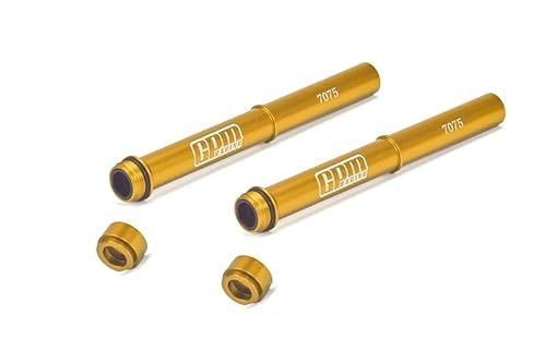 Aluminium 7075 Fork Tube Set for LOSI 1:4 Promoto-MX Motorcycle Dirt Bike RTR FXR LOS06000 LOS06002 Upgrades - Gold von GPM Racing