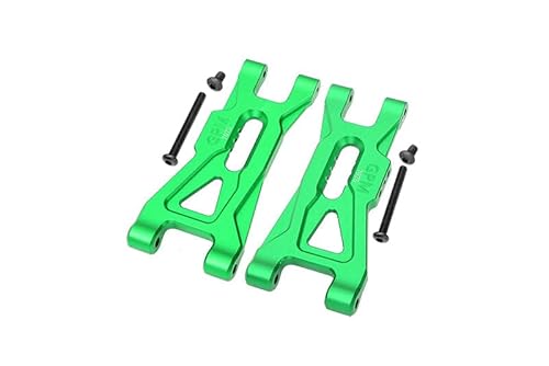 GPM Racing Aluminium 7075 Front Lower Suspension Arms for Arrma 1/10 Gorgon 4X2 Mega 550 Brushed Monster Truck-ARA3230 Upgrade Parts - Green von GPM Racing